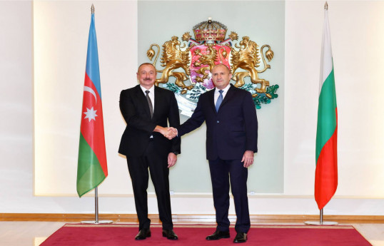 President of the Republic of Azerbaijan, Ilham Aliyev and President of the Republic of Bulgaria, Rumen Radev