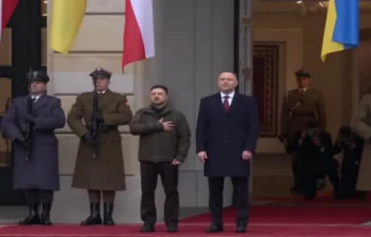 Zelenskyy in Warsaw for meeting with Polish president