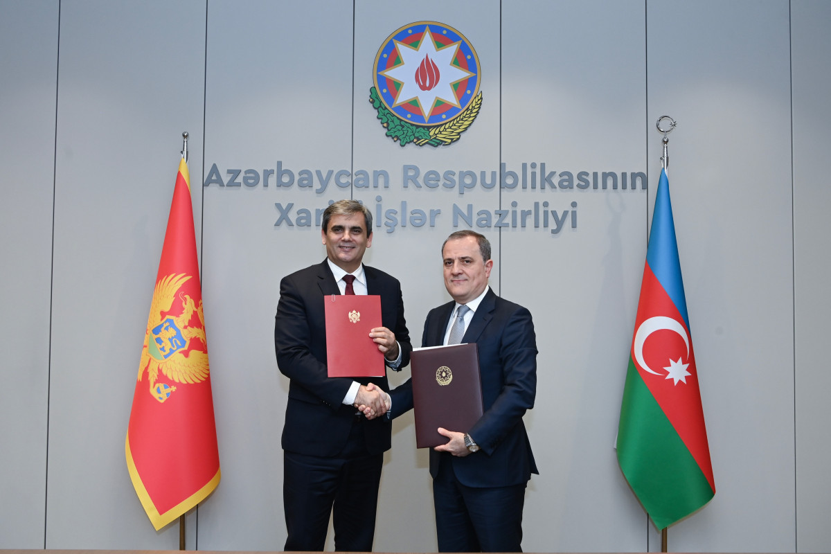 Ervin Ibrahimovic, Deputy Prime Minister for International Relations and Minister of Foreign Affairs of Montenegro and Jeyhun Bayramov, Azerbaijani Foreign Minister
