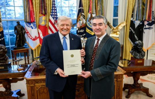 Donald Trump, US President and Kazakhstan’s new ambassador, Magzhan Ilyasov