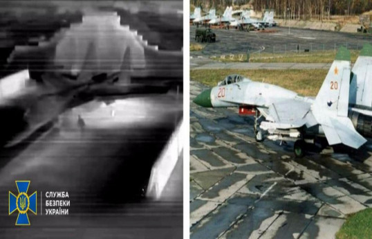 SBU long-range drones destroyed two Russian Su-27s at Belbek airfield in Crimea