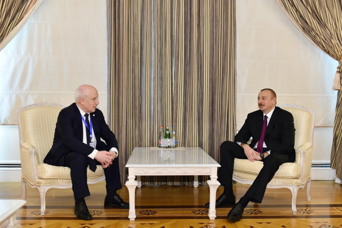 Secretary General of the Commonwealth of Independent States Sergey Lebedev, President Ilham Aliyev