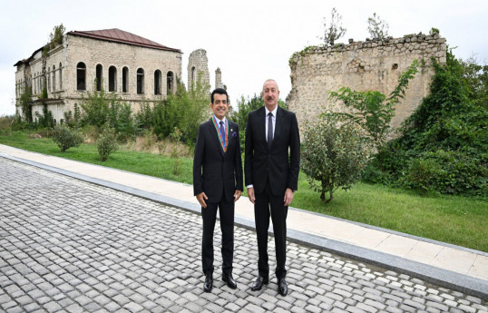 Director-General of ICESCO Salim bin Mohammed AlMalik, and President of the Republic of Azerbaijan, Ilham Aliyev