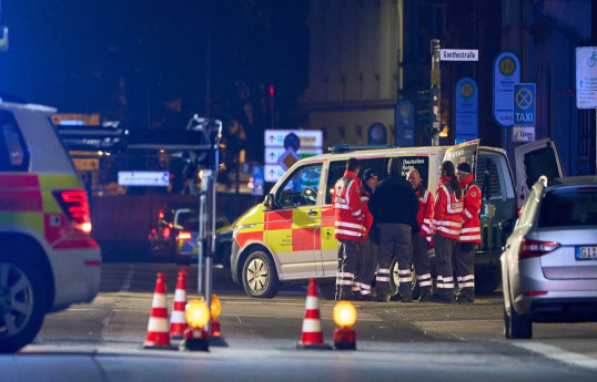 Car crashes into bus stop in Germany and injures 3 people