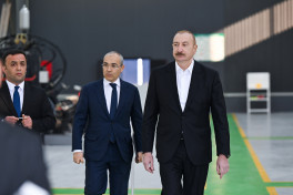 President Ilham Aliyev attended opening of metal electric pole production facility in Aghdam -PHOTO 