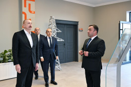 President Ilham Aliyev attended opening of metal electric pole production facility in Aghdam -PHOTO 
