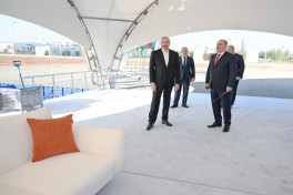 President Ilham Aliyev laid foundation stone for production facility of Saloglu Garabagh LLC in Aghdam Industrial Park