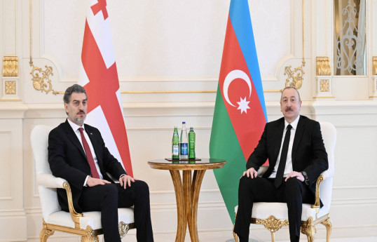 President of Georgia, Mikheil Kavelashvili, and President of the Republic of Azerbaijan, Ilham Aliyev