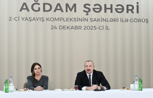 First Lady Mehriban Aliyeva, President Ilham Aliyev
