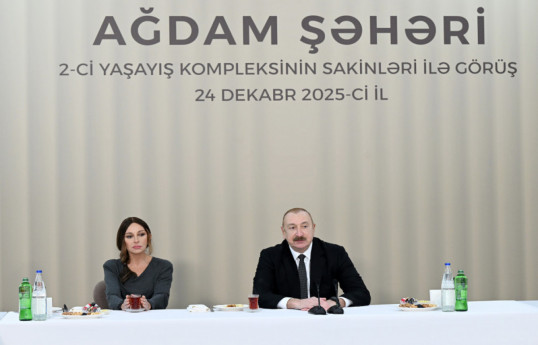 First Lady Mehriban Aliyeva, President Ilham Aliyev