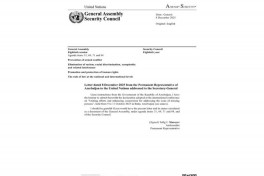 Baku conference declaration on missing persons circulated as official UN document