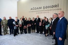 President Ilham Aliyev attended opening of second residential complex in Aghdam and met with residents-UPDATED-2 