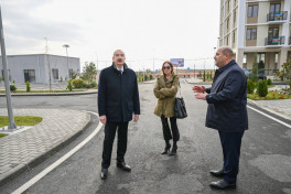President Ilham Aliyev attended opening of second residential complex in Aghdam and met with residents-UPDATED-2 