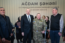 President Ilham Aliyev attended opening of second residential complex in Aghdam and met with residents-UPDATED-2 