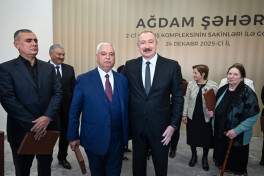 President Ilham Aliyev attended opening of second residential complex in Aghdam and met with residents-UPDATED-2 