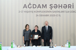 President Ilham Aliyev attended opening of second residential complex in Aghdam and met with residents-UPDATED-2 