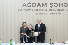 President Ilham Aliyev attended opening of second residential complex in Aghdam and met with residents-UPDATED-2 