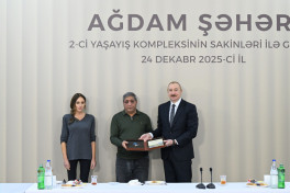 President Ilham Aliyev attended opening of second residential complex in Aghdam and met with residents-UPDATED-2 