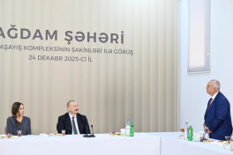President Ilham Aliyev attended opening of second residential complex in Aghdam and met with residents-UPDATED-2 