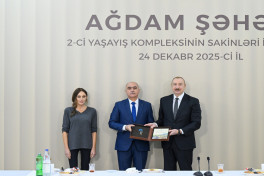 President Ilham Aliyev attended opening of second residential complex in Aghdam and met with residents-UPDATED-2 