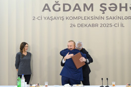 President Ilham Aliyev attended opening of second residential complex in Aghdam and met with residents-UPDATED-2 