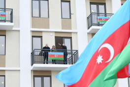 President Ilham Aliyev attended opening of second residential complex in Aghdam and met with residents-UPDATED-2 