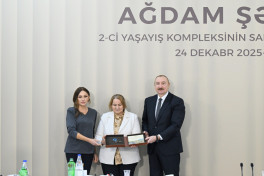 President Ilham Aliyev attended opening of second residential complex in Aghdam and met with residents-UPDATED-2 