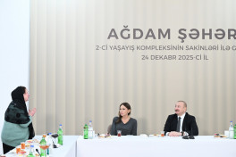 President Ilham Aliyev attended opening of second residential complex in Aghdam and met with residents-UPDATED-2 