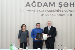 President Ilham Aliyev attended opening of second residential complex in Aghdam and met with residents-UPDATED-2 