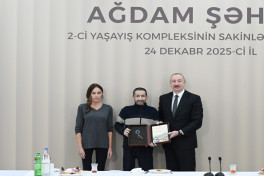 President Ilham Aliyev attended opening of second residential complex in Aghdam and met with residents-UPDATED-2 