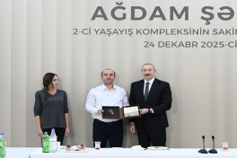 President Ilham Aliyev attended opening of second residential complex in Aghdam and met with residents-UPDATED-2 
