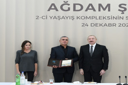 President Ilham Aliyev attended opening of second residential complex in Aghdam and met with residents-UPDATED-2 