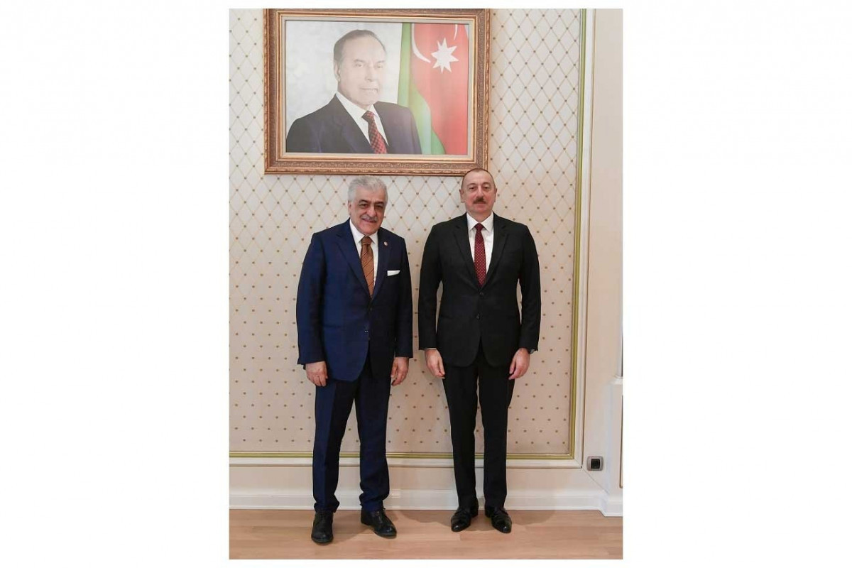 Shamil Ayrim, a member of the Turkish Grand National Assembly, President Ilham Aliyev