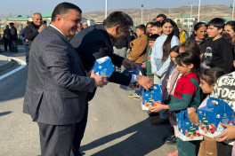 Relocation convoy arrives in Mammadbayli village of Azerbaijan's Zangilan, families receive house keys-UPDATED -PHOTO 