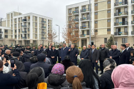 Azerbaijan sends another relocation caravan to Aghdam city, families receive house keys -UPDATED 