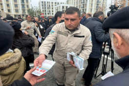 Azerbaijan sends another relocation caravan to Aghdam city, families receive house keys -UPDATED 