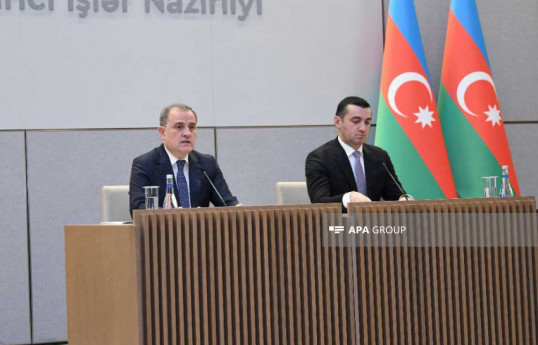 Minister of Foreign Affairs Jeyhun Bayramov, Head of the Press Service Department of the Ministry of Foreign Affairs Aykhan Hajizadeh