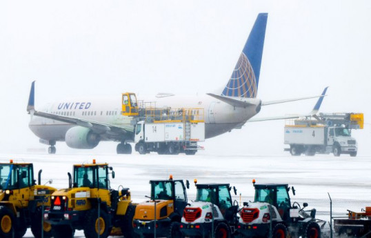 Bloomberg: More than 1,600 flights canceled in US due to snowfall