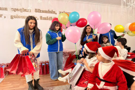 Initiated by Leyla Aliyeva, New Year celebrations for children organized in Ganja