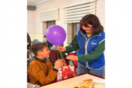 Initiated by Leyla Aliyeva, New Year celebrations for children organized in Ganja