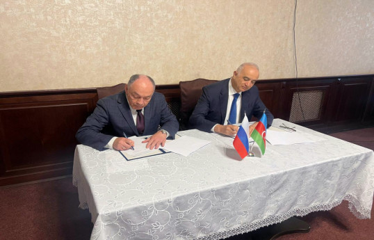 Azerbaijan and Russia discussed division of water resources of Samur River, and signed a final protocol -PHOTO 