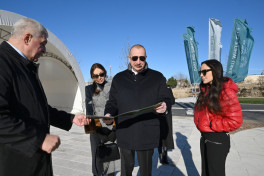 President Ilham Aliyev visited Baku White City-UPDATED 