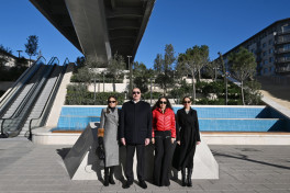 President Ilham Aliyev visited Baku White City-UPDATED 