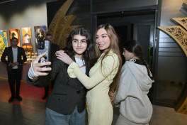 Arzu Aliyeva and Alena Aliyeva attend “10 Years Lived in Colors” exhibition