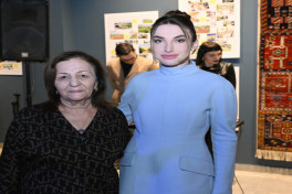 Arzu Aliyeva and Alena Aliyeva attend “10 Years Lived in Colors” exhibition