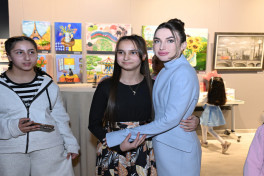 Arzu Aliyeva and Alena Aliyeva attend “10 Years Lived in Colors” exhibition