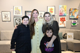 Arzu Aliyeva and Alena Aliyeva attend “10 Years Lived in Colors” exhibition
