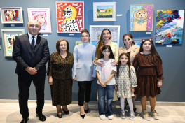 Arzu Aliyeva and Alena Aliyeva attend “10 Years Lived in Colors” exhibition