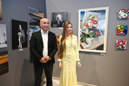 Arzu Aliyeva and Alena Aliyeva attend “10 Years Lived in Colors” exhibition