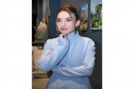 Arzu Aliyeva and Alena Aliyeva attend “10 Years Lived in Colors” exhibition